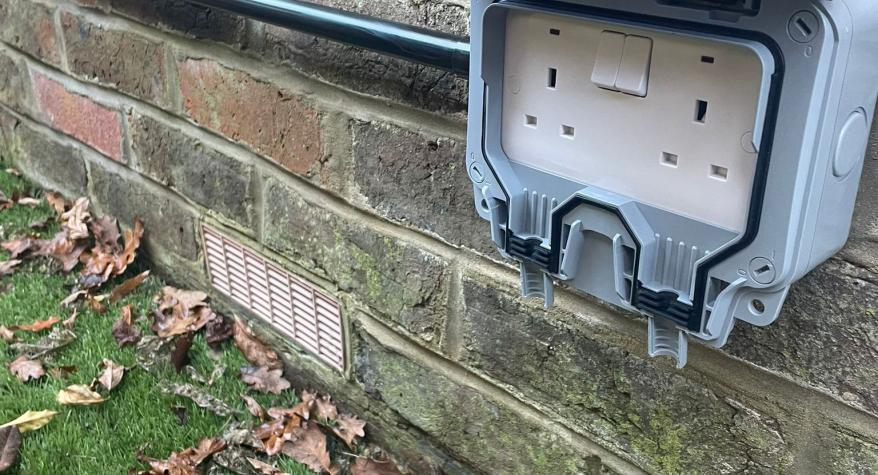 Outdoor Socket Installed in Brighton