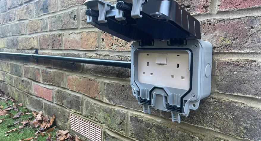 Outdoor Socket Installed in Brighton